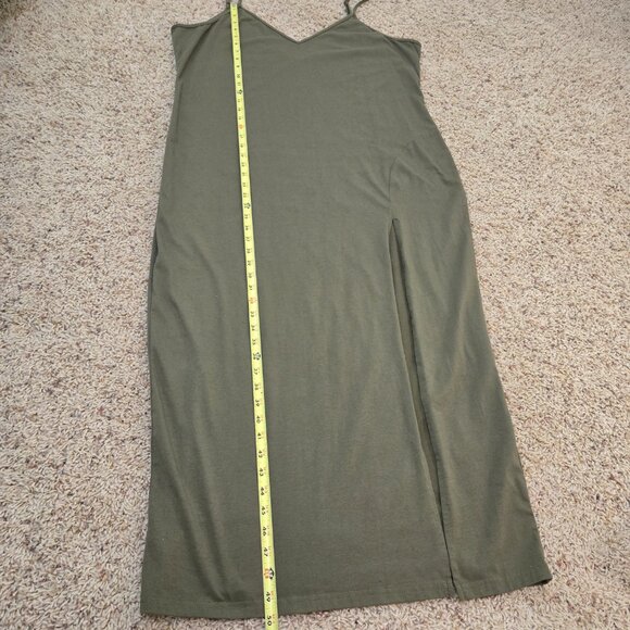 Shein Women's Green Tank Dress w/Slit & Adjustable Straps Size 4XL - Picture 7 of 8